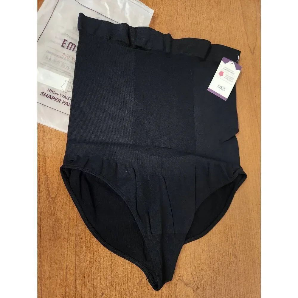 NWT Empetua High Waisted Shaper Panty Size 4x Black New With Tags